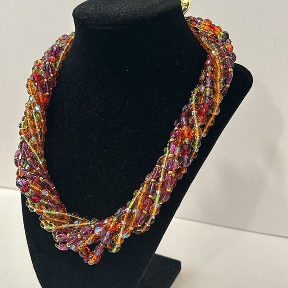NWT Joan Rivers Czech Glass Bead Necklaces Gold
Tone Clasp Signed Vintage - Picture 4 of 12